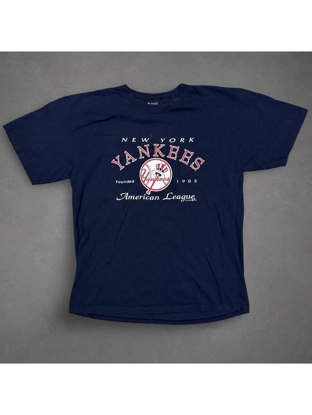 2001 New York Yankees Gear For Sports Big Cotton T-Shirt Navy L